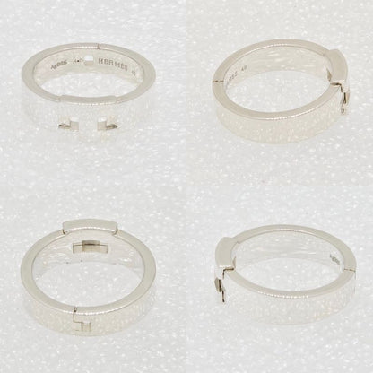 Hermes New Hercules Ring 49 Approx Size 9 Engraved A And D H Logo Star Ring