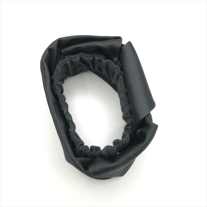 Prada Satin Scrunchie Hair Tie Black