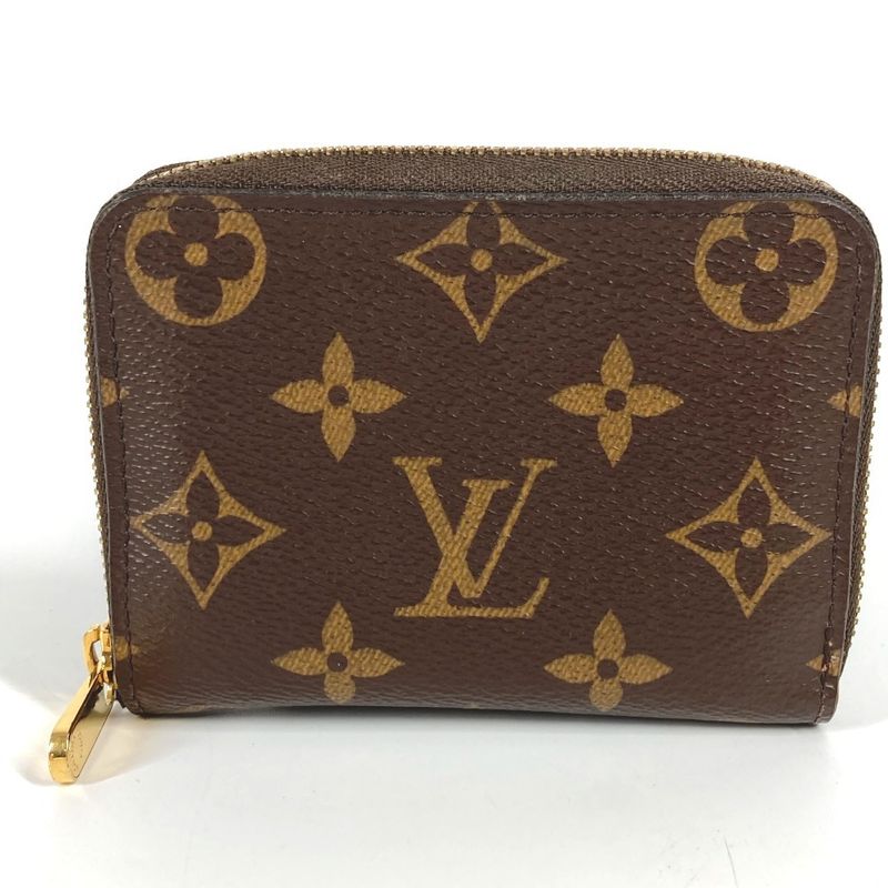 Louis Vuitton Coin Case Zippy Coin Purse M60067 Monogram Canvas Brown