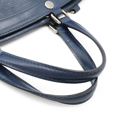 Louis Vuitton Epi Blair MM Handbag Tote Bag 2WAY Shoulder Bag Andigo Blue Navy