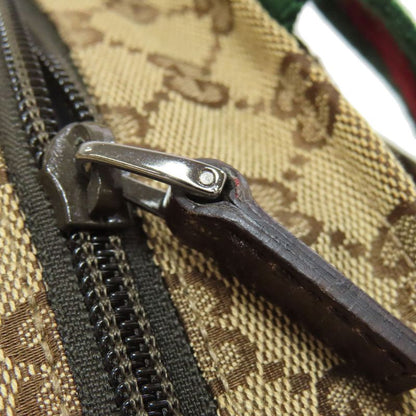 Gucci 131230 GG Sherry Line Handbag Canvas Women