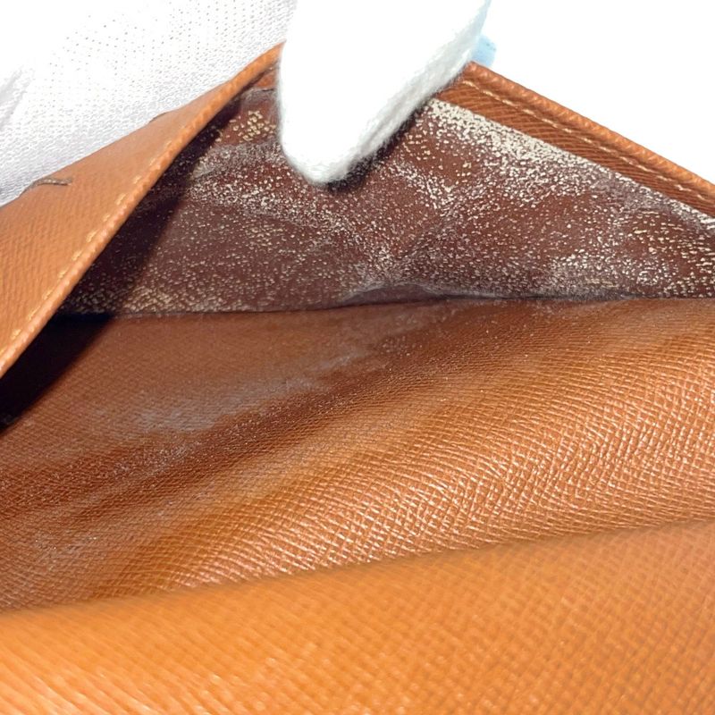 Louis Vuitton M61202 Monogram PVC Porte-Tresor Etui Papier Brown 304014 Trifold