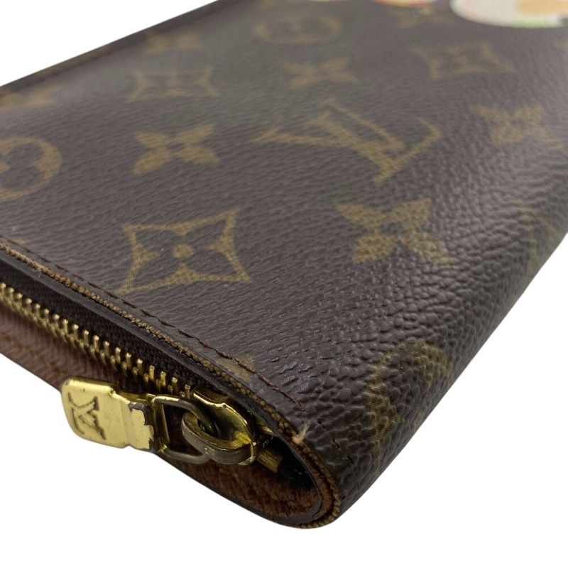 Louis Vuitton M61729 Porte Monnaie Zip Takashi Murakami Monogram Long Wallet