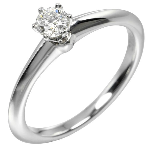 Tiffany & Co Solitaire 0.23ct Pt950platinum × Diamond #11 Ladies 4.32g Ring