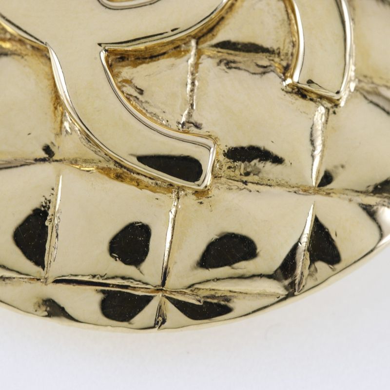 Chanel Coco Mark Matelasse Gold Plated Ladies 37.5g Earrings