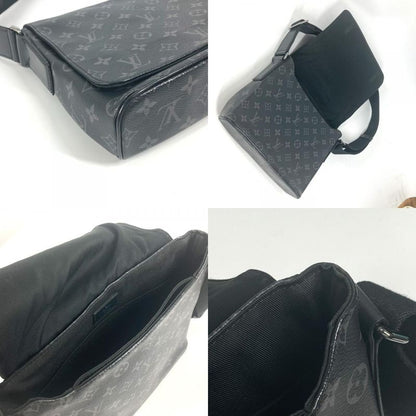 Louis Vuitton Shoulder Bag District PM M45272 Monogram Eclipse Canvas Black