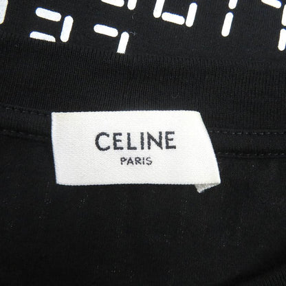 Celine 22AW 2x651637o Cotton Digital Logo Print Crew Neck Loose Short Sleeve