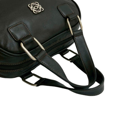 Loewe Anagram Logo Silver Hardware Stitch Leather Handbag Mini