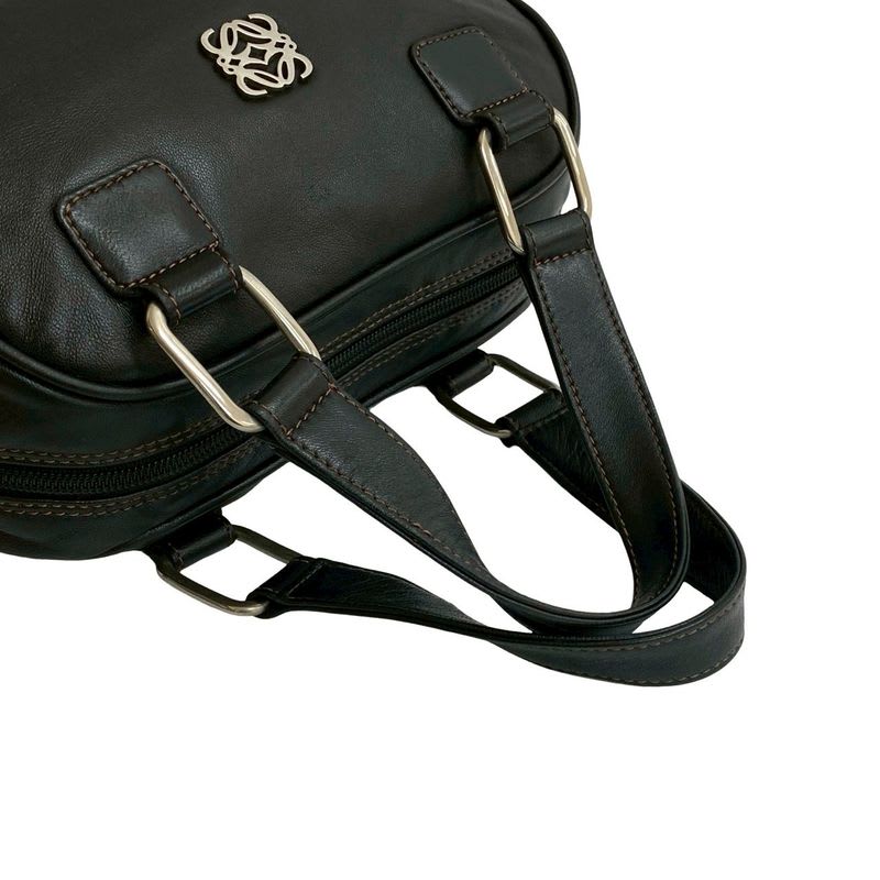 Loewe Anagram Logo Silver Hardware Stitch Leather Handbag Mini