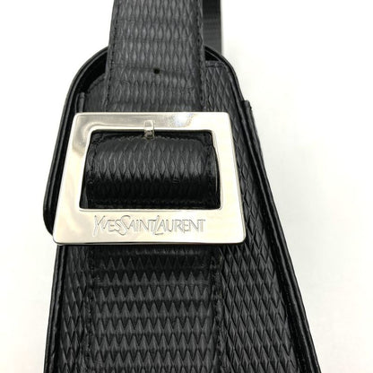 YVES Saint Laurent Yves Saint Laurent Shoulder Bag Handbag Black Leather Shape