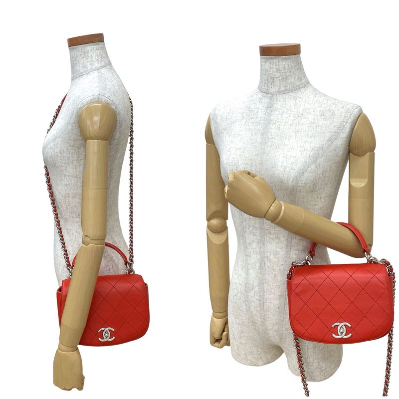 Chanel Chanel Quilted Calf Leather 2-Way Shoulder Bag