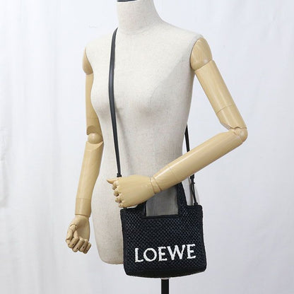 Loewe Tote Mini Loewe Font Alf1v46x01 Handbag Raffia Women's