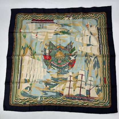 Hermes Scarf Carre 90 Silk Henry F Smith Sailor Henry Sailing Ship Nautical