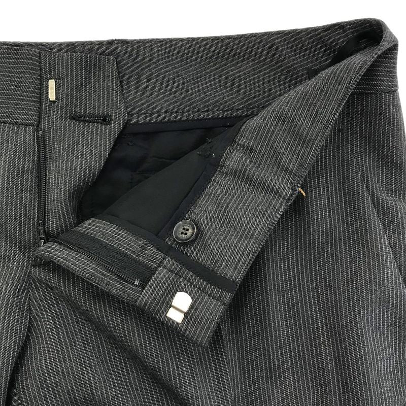 Gucci 2007aw Striped Jacket and Slacks Pants Set-Up Suit Gray 40