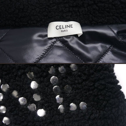 Celine Hood Studded Fleece Jacket 2y906699m Parka