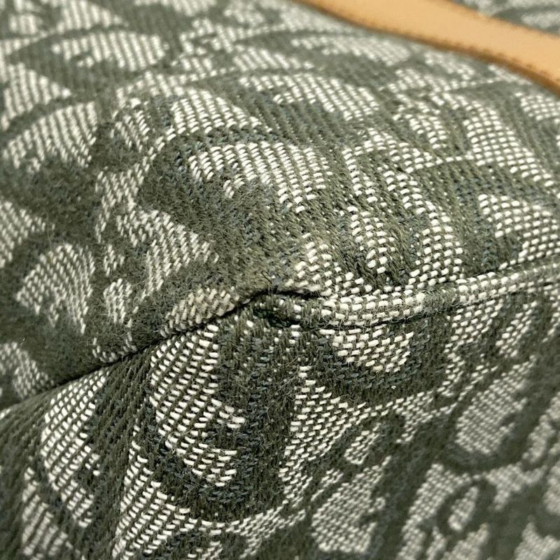 Dior/christian Dior Handbag Trotter Khaki×beige Leather