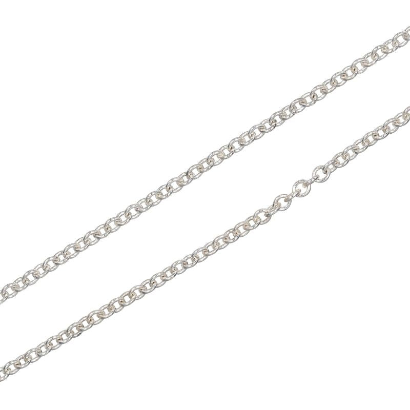 Tiffany & Co Leaf Silver 925 X 18K Yellow Gold Ladies 4.29g Necklace