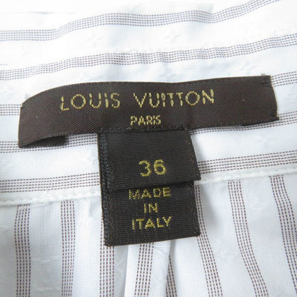 Louis Vuitton 100% Cotton Monogram Pattern LV Embroidery Long Sleeve Shirt