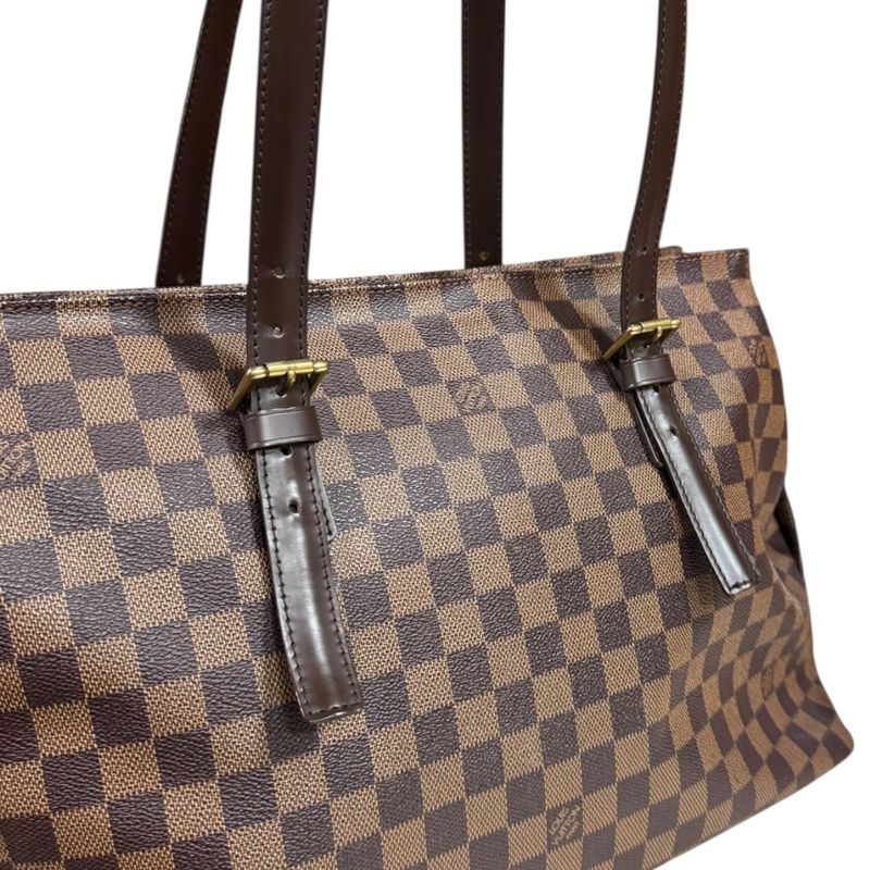 Louis Vuitton Chelsea Damier Tote Bag Damier Canvas N51119 Brown Unisex Louis