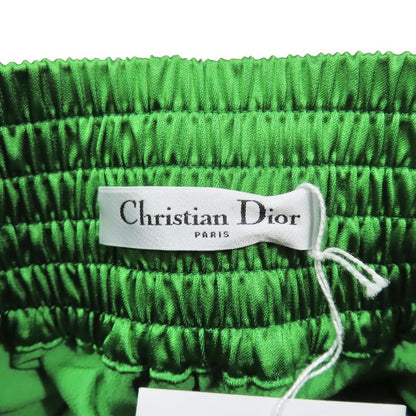Unused 22SS Christian DIOR Boxing Shorts Half Pants Logo DIOR VIBE Green S