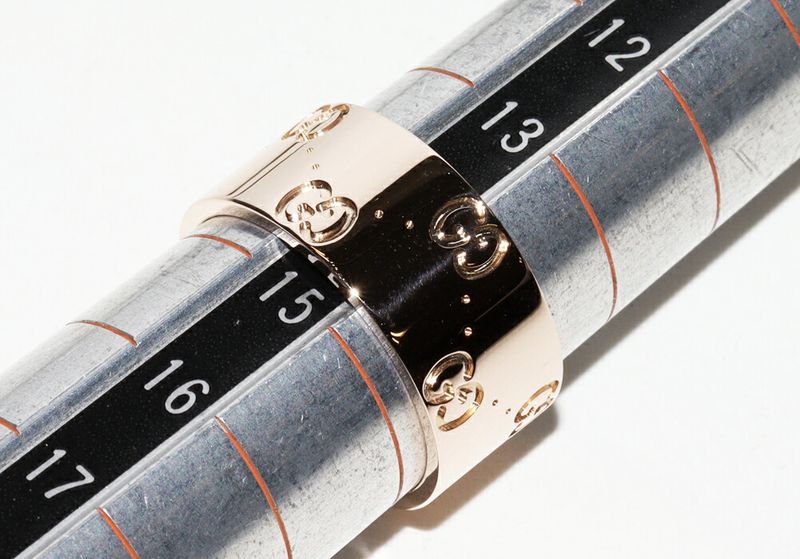 Gucci Rings 18K Pink Gold Iconic Ring Width 89mm (035in)