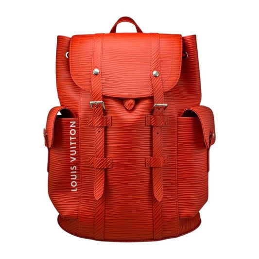 Louis Vuitton Backpack Sac Christopher MM Backpack M23764 Epi Logo Red Louis