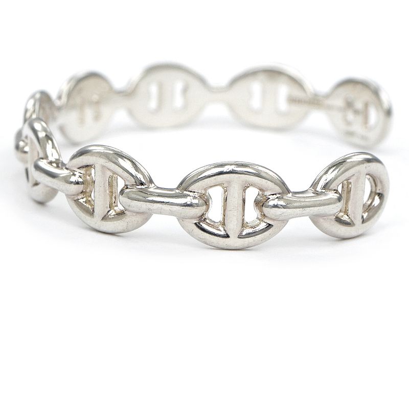 Hermes Bracelet Chaine D'ancre Anchene Bangle SH Ag925 SV Silver -