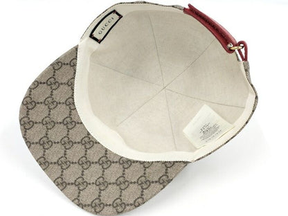 Gucci Baseball Cap GG Supreme Canvas GG Apple Beige 628446
