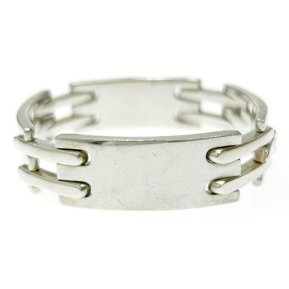 Gucci Silver Logo Plate Link Bracelet 60.8g 925 Engraved 354283 Bracelet