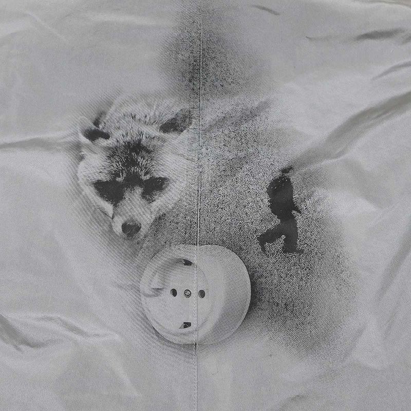 Prada 22aw Back Print Silk Jumpsuit Gray S Sgc096