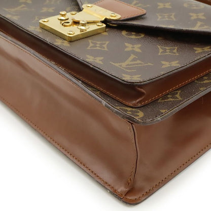 Louis Vuitton Monogram Monceau 28 Second Bag Handbag Business Bag 2WAY Shoulder
