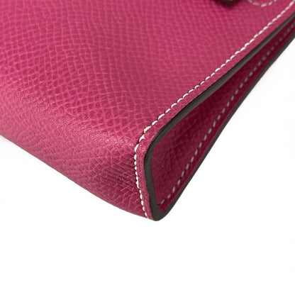 Hermes Handbag Tiny Kelly Rose Tillian Outside Stitching/silver Hardware