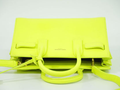 Authentic Saint Laurent Baby Sac De Jour 2WAY Shoulder Bag Handbag Pochette