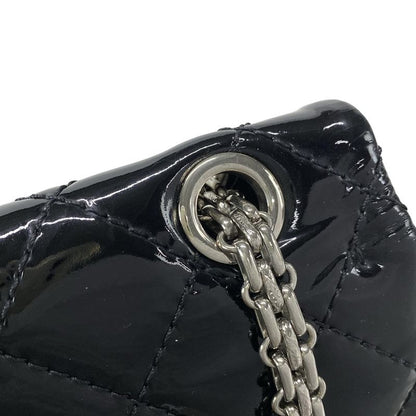 Chanel Shoulder Bag Double Flap Matelasse /255 Black Silver Hardware / Chain