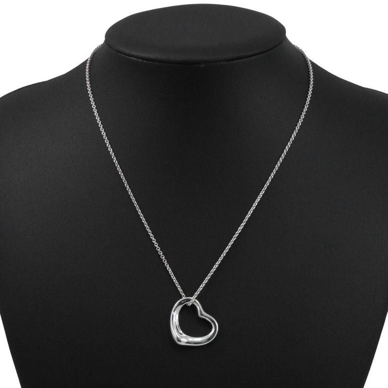 Tiffany & Co Open Heart Elsa Peretti 925 Silver Ladies 6.2g Necklace