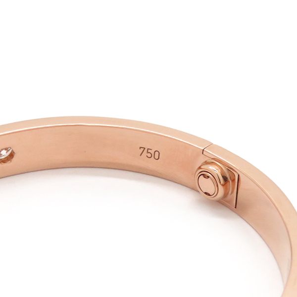 Cartier Bracelet Love Bracelet Half Diamond 4p Diamond 18k Pink Gold Diamond