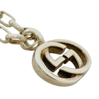 Gucci Interlocking G Necklace Pendant Accessory Jewelry Small Ag925 Silver