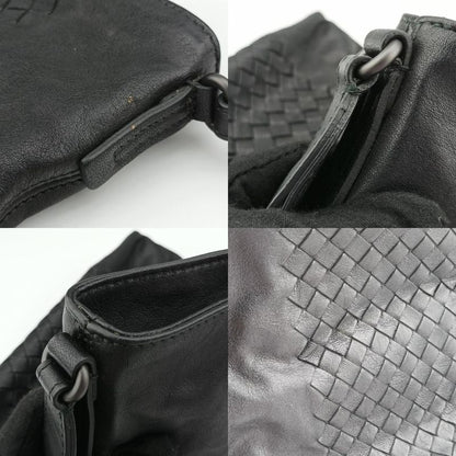 Bottega Veneta Intrecciato Black Lambskin B03396322z