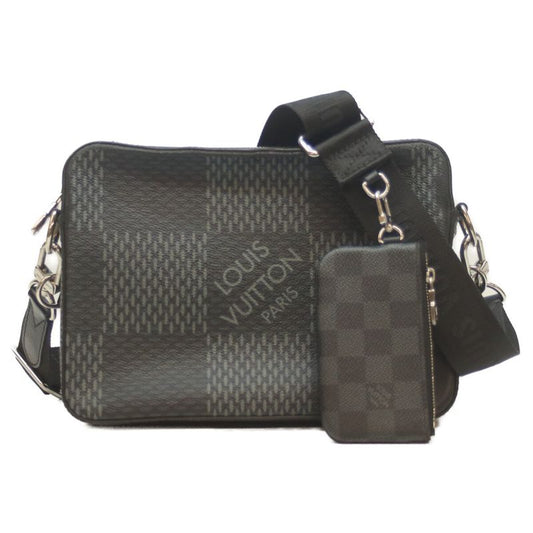 Louis Vuitton N50017 Damier Graphite 3D Trio Messenger Shoulder Bag Crossbody