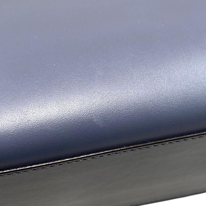 Fendi Handbag Shoulder Bag Dotcom 8bn293 Calf Leather Navy Blue Pink Beige Fendi