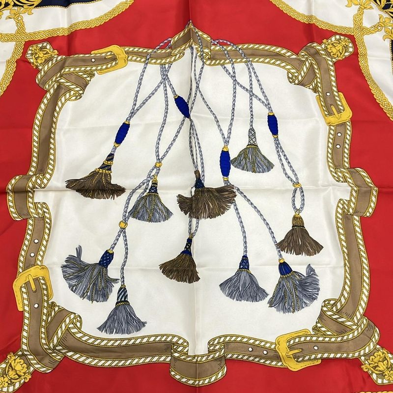 Celine Scarf - Ivory×red×multi