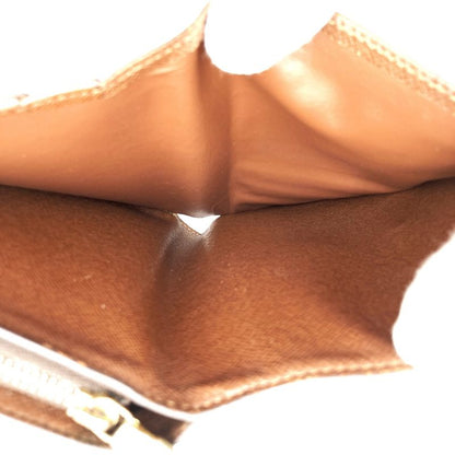 Louis Vuitton M61207 Monogram Porte Papier Zip Wallet Brown PVC Ladies Men