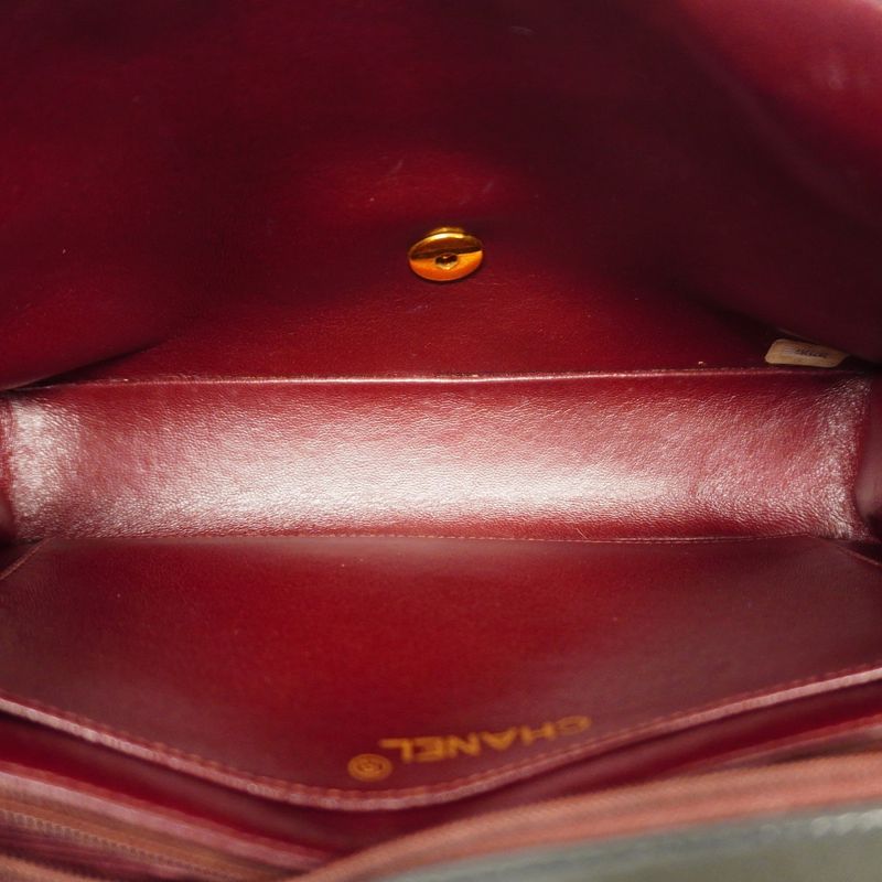 Chanel Shoulder Bag Matelasse Lambskin Black Gold Hardware Women