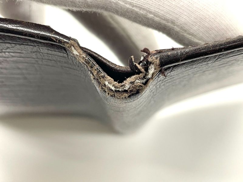 Gucci Interlocking G Logo Leather Long Wallet Billfold 124575 Black Made In