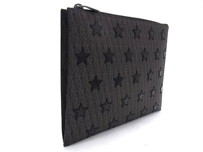 Saint Laurent PVC X Leather Star Clutch Bag Second Bag Men's Brownish