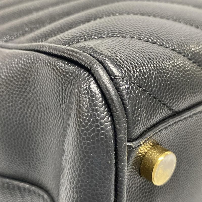 Saint Laurent Paris Tote Bag - 342022 Black Quilted/chain Shoulder Leather