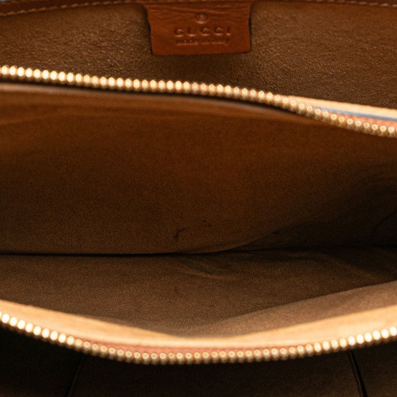 Gucci Logo Shoulder Bag Handbag 2WAY 409530 Black Brown Leather Ladies Gucci