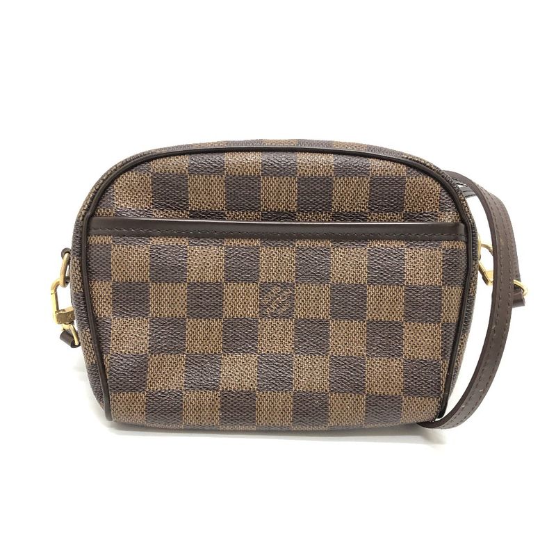 Louis Vuitton Shoulder Bag Pochette Ipanema N51296 Damier Canvas Ebène Brown