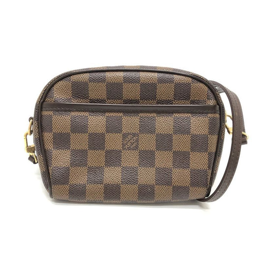 Louis Vuitton Shoulder Bag Pochette Ipanema N51296 Damier Canvas Ebène Brown