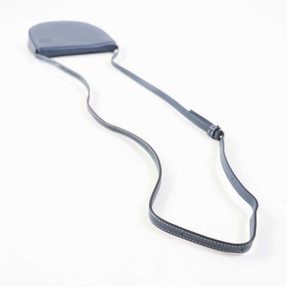 LOEWE Anagram Shape Pressed Heel Pouch/crossbody Leather Shoulder Bag Blue